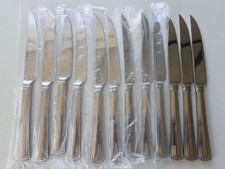 REED & BARTON WALDEN STAINLESS STEAK KNIVES SET OF 12 UNUSED picture