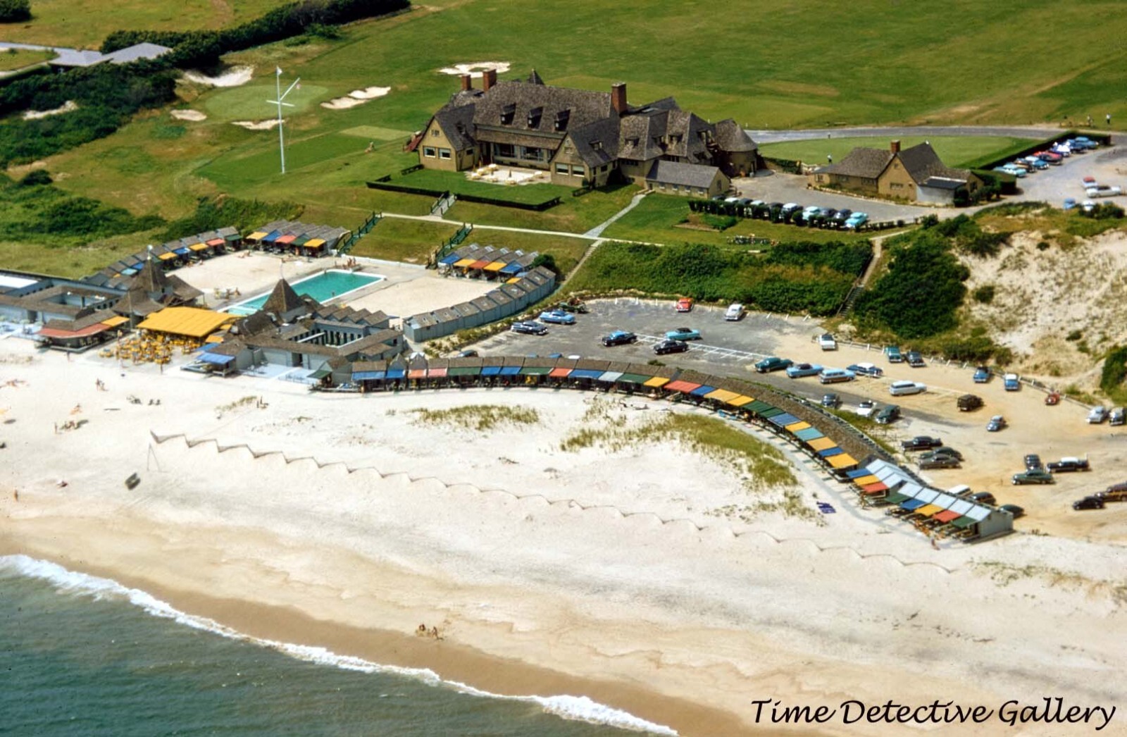 Aerial View of Maidstone Club, The Hamptons, Long Island, NY -1955- Photo Print