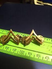 US ARMY MILITARY RANK PINS- Brass Corporal (20-1060) picture