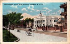 Antique South Battery Villa Margherita Charleston SC Horse Carriage Postcard picture