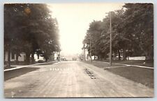 Derby Line Vermont~Main Street to Downtown~Homes~Boy by Vintage Car~c1912 RPPC picture