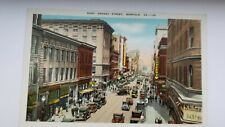 VINTAGE POSTCARD BUSY GRANBY STREET NORFOLK SCHNEERS & SHULMAN STORES *unposted picture