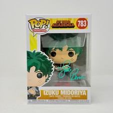 Justin Briner My Hero Academia Izuku Midoriya #783 Signed Funko Pop JSA Auto picture