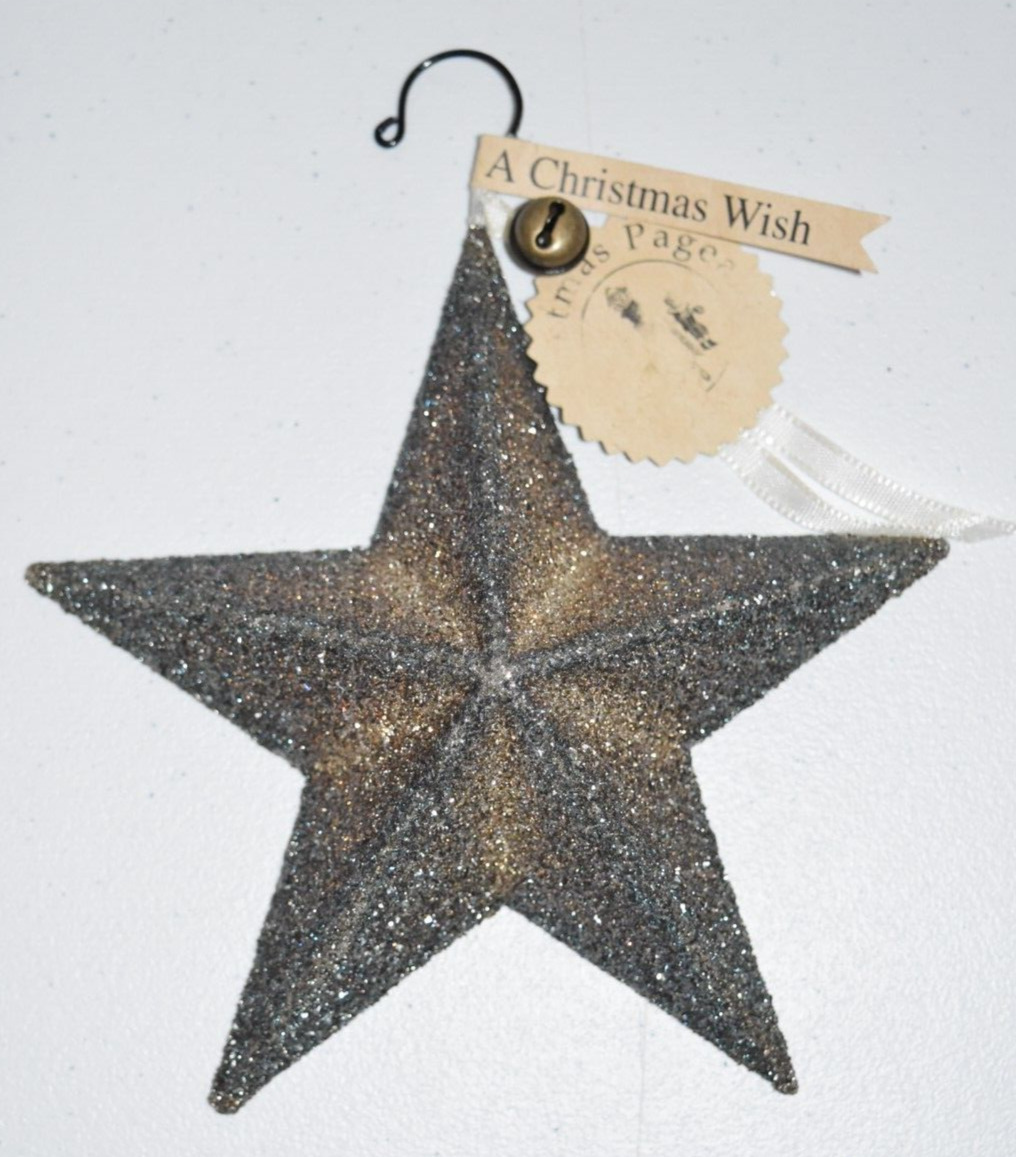Wendy Addison Cardboard Christmas Stars~ Glass Glitter Midwest Of Cannon Falls