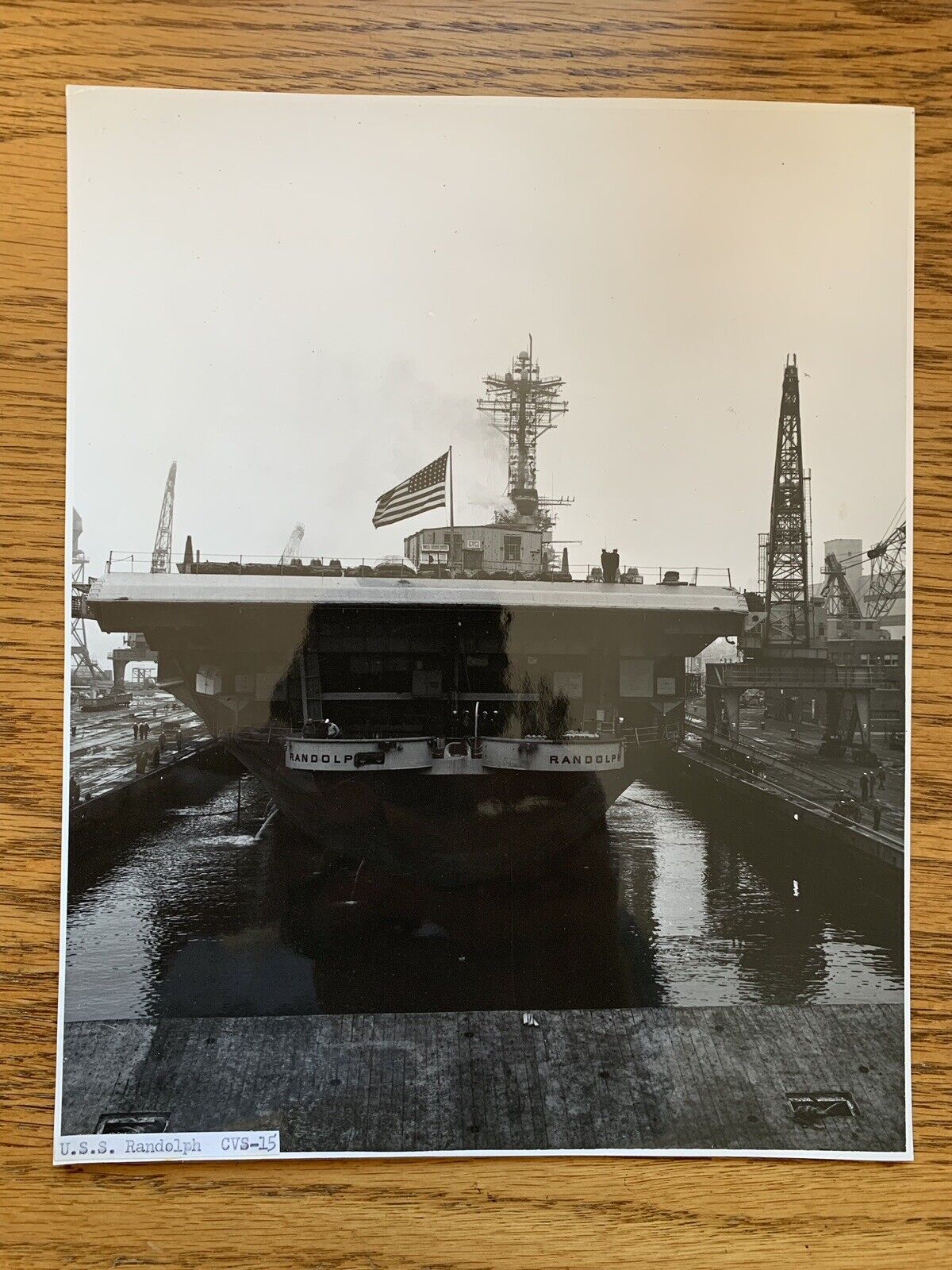 Historical Naval Photo USN USS Randolph CV15 Aircraft Carrier 8x10 Color