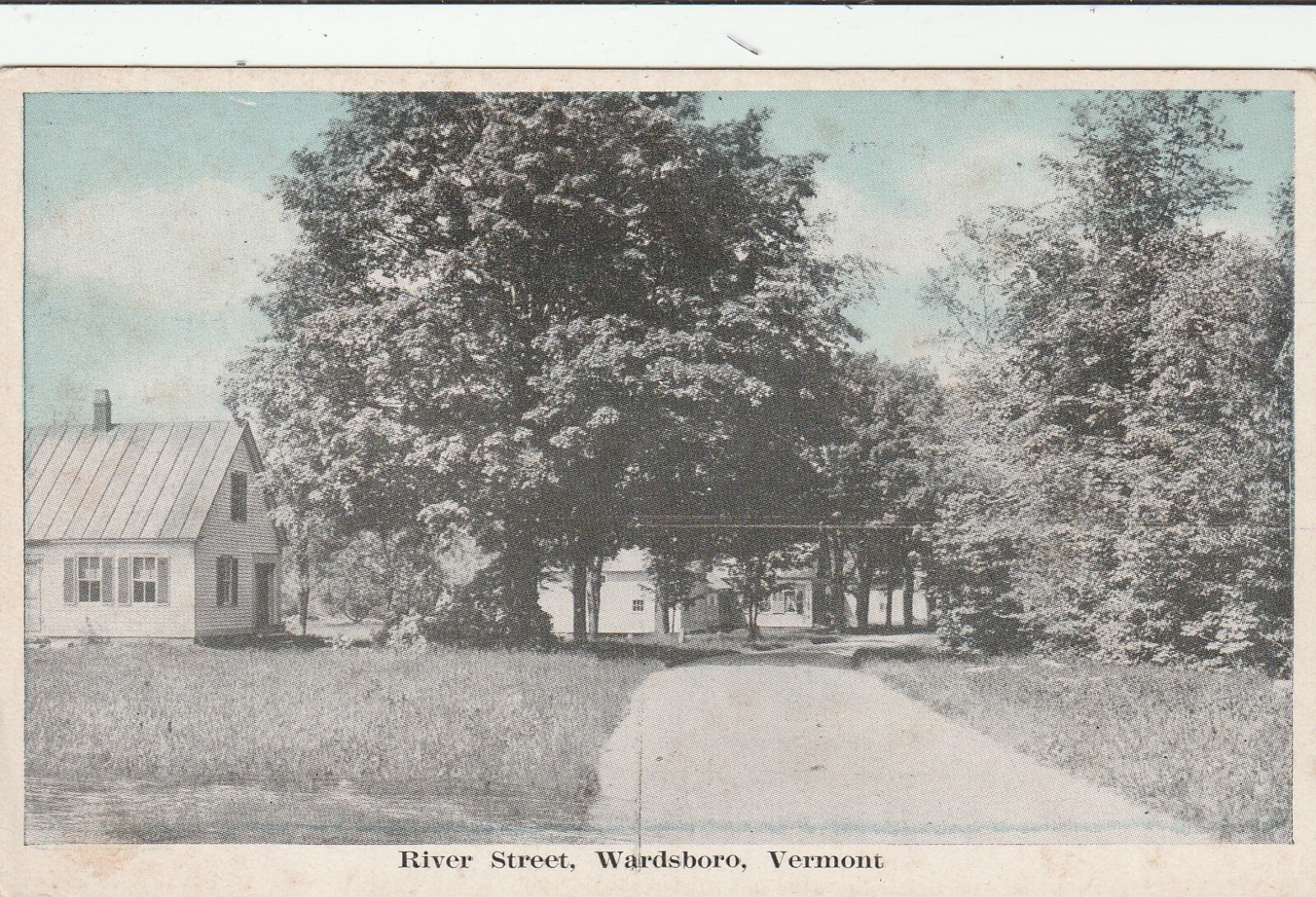 Wardsboro Vermont River Street Scene Historic Bldgs Antique Souvenir Postcard Wardsboro Vermont River Street Scene Historic Bldgs Antique Souvenir Postcard
