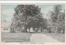 Wardsboro Vermont River Street Scene Historic Bldgs Antique Souvenir Postcard picture