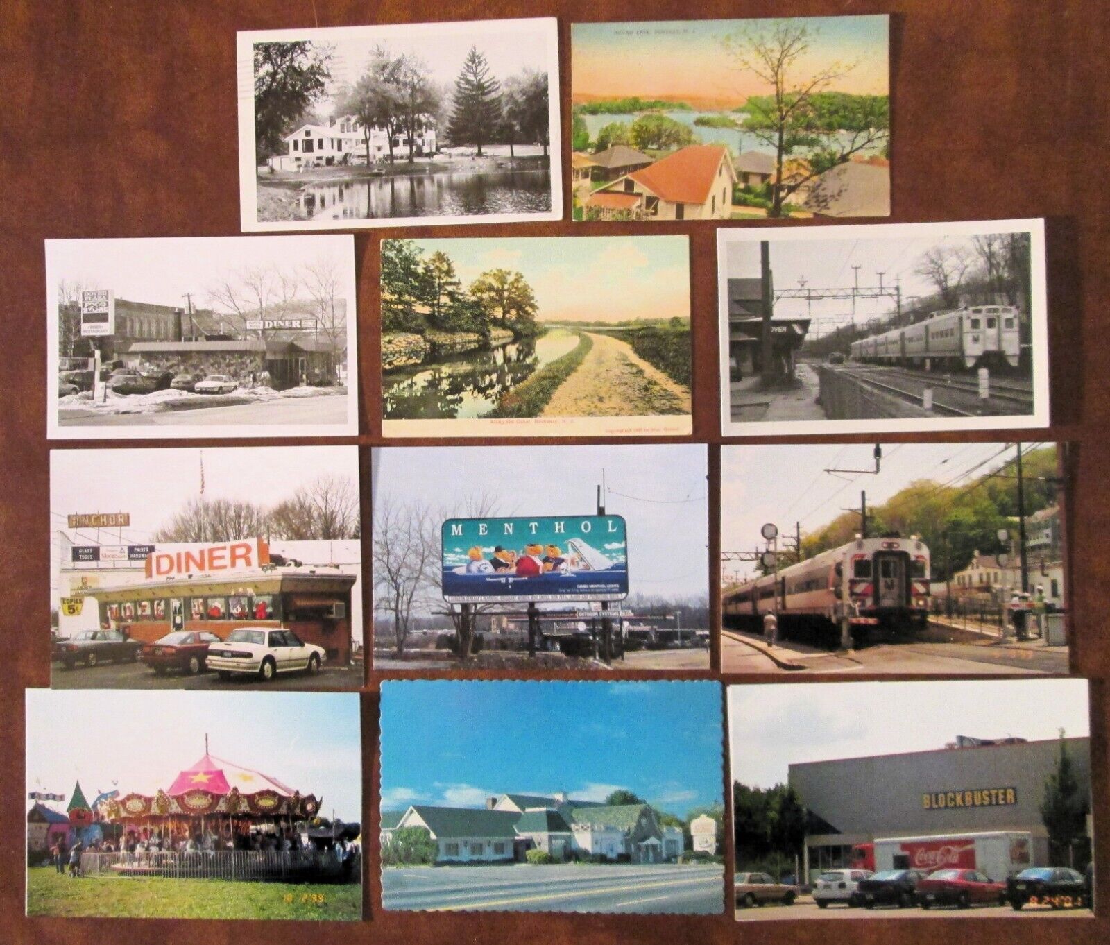 11 NEW JERSEY Postcards - DENVILLE / ROCKAWAY - MORRIS CANAL ? / DOVER
