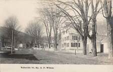 TAFTSVILLE, VT ~ MAIN STREET, HOMES, WILSON REAL PHOTO PC ~ c 1910-20 picture