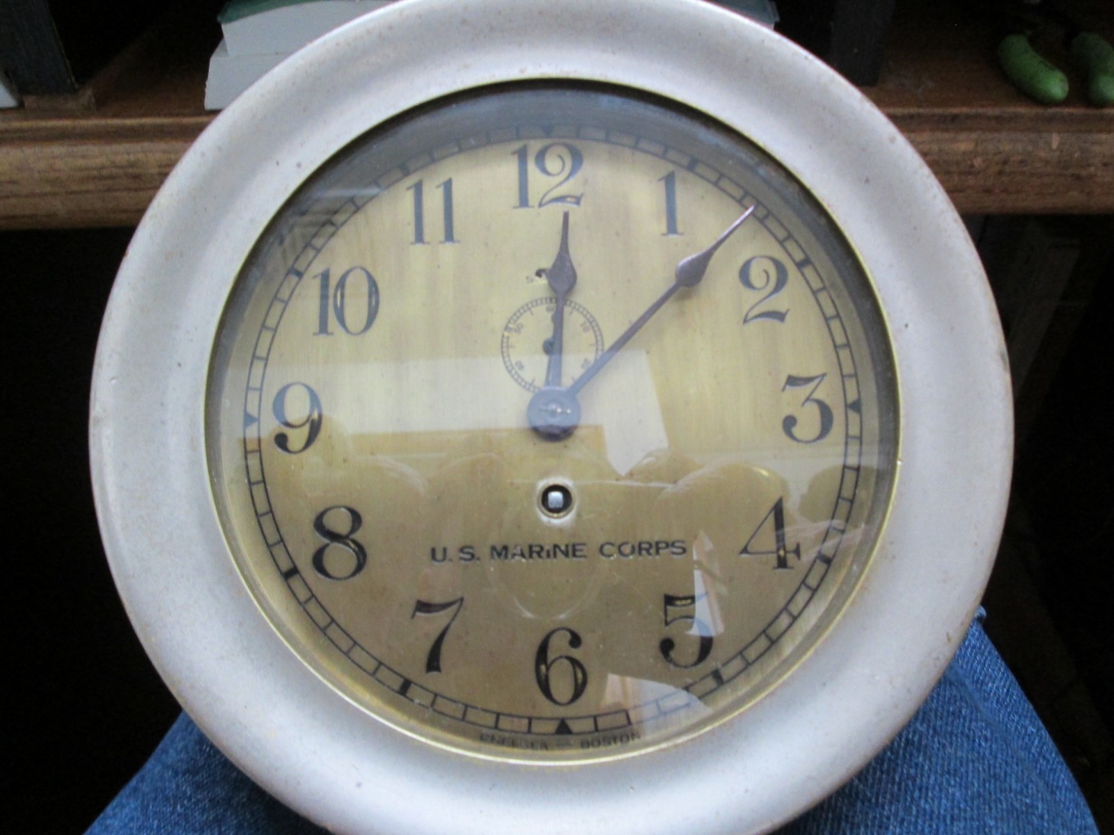 CHELSEA 6 INCH U.S. MARINE CORPS CLOCK CHELSEA 6 INCH U.S. MARINE CORPS CLOCK