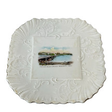NEWBURY - River - MA Massachusetts Antique Trinket Souvenir China Dish picture