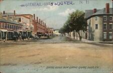 1908 Dover,NH Central Avenue from Central Square Rotograph Strafford County picture