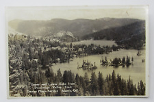 Upper and Lower Echo Lake From Desolation Trail 1940s RPPC Postcard Davies Photo picture