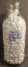 McNamara Dairy Plainfield NH New Hampshire one quart 1 qt milk bottle picture