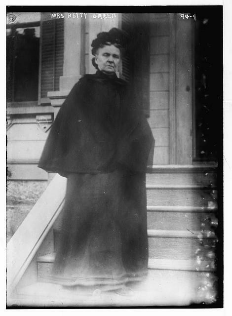 Mrs. Hetty Green,'The Witch of Wall Street',1834-1916,American businesswoman