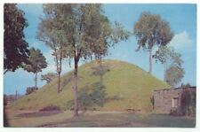 Moundsville WV The grave Creek Mound Indian Postcard West Virginia picture