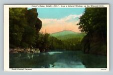 VT-Vermont, Camel's Hump From A Natural Window On Winooski River, Linen Postcard picture
