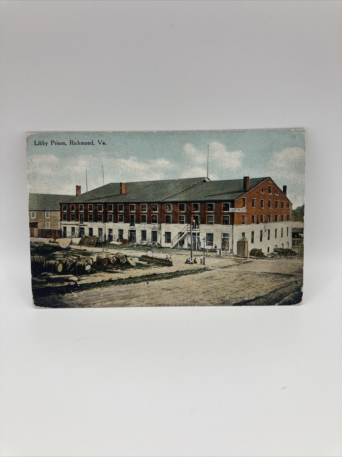 Confederate Libby Prison for Union POWs Richmond Virginia Postcard