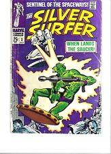 Silver Surfer #2, Silver Age Comic 1968, Good 1.8, Key Issue First Time Badoon picture