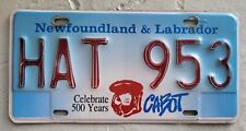 Newfoundland And Labrador 1998 Celebrate Cabot 500 Years Specialty License Plate picture