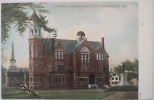 Vintage Coburn Classical Institute Waterville Maine Postcard ME Unposted Cannon picture