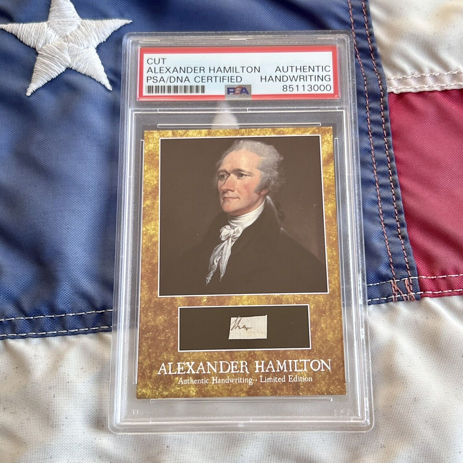 Alexander Hamilton Handwritten Word Removed From a PSA Autograph Signed Letter