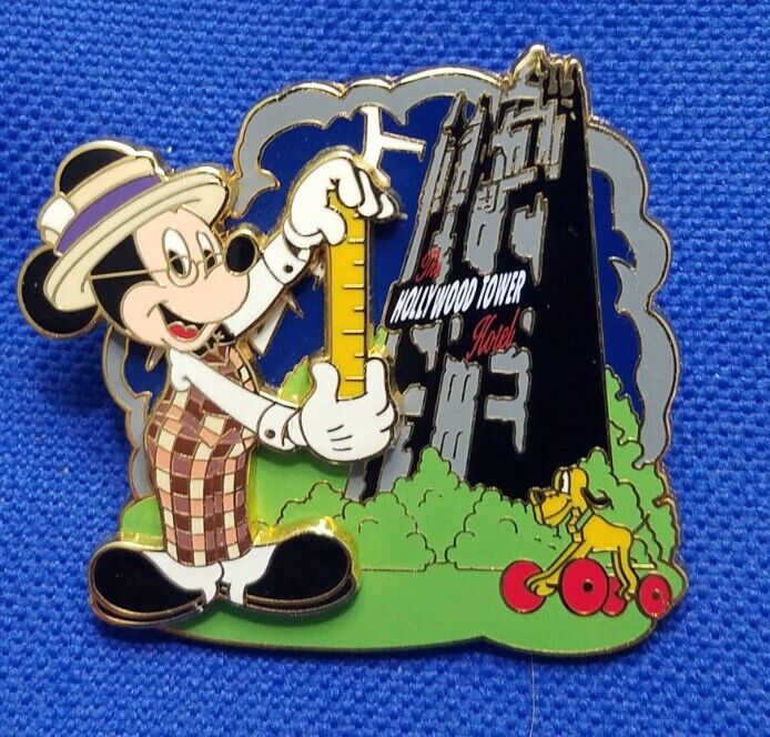 Scoop Sanderson Mickey Mouse Measuring Tower of Terror Disney LE Pin