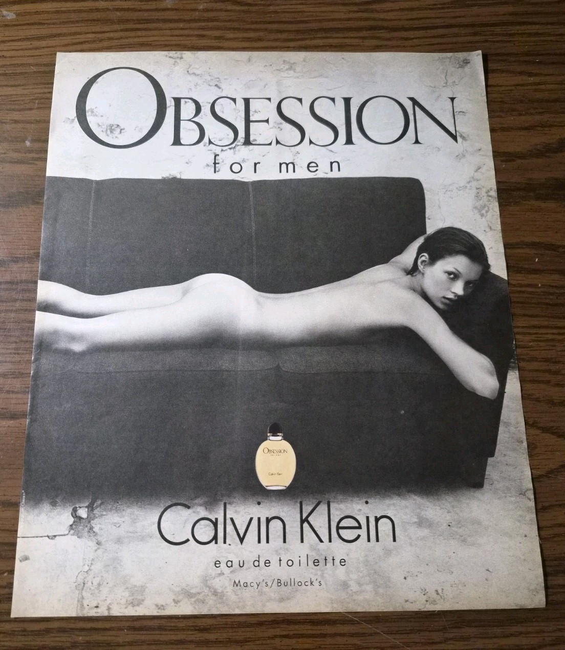 Obsession For Men Calvin Klein Vintage Original Print Ad 10x12 1994 Obsession For Men Calvin Klein Vintage Original Print Ad 10x12 1994