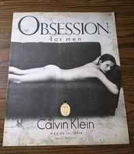 Obsession For Men Calvin Klein Vintage Original Print Ad 10x12 1994 picture