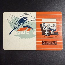 Chamberlin Furniture Advertising Single Swap Playing Card, Orange -c. 1930s  picture