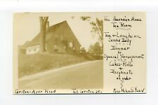 Groton Ayer Road MA Mass vintage RPPC photo postcard, Ascension House Tea Room picture