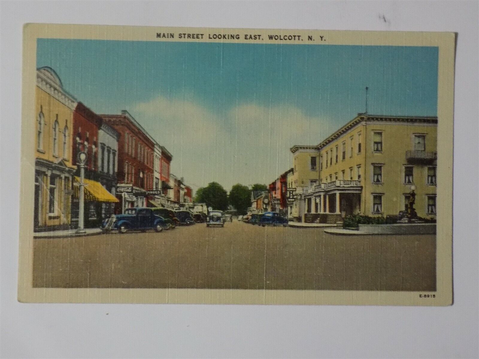 Wolcott, New York NY ~ Main Street Looking East 1940s