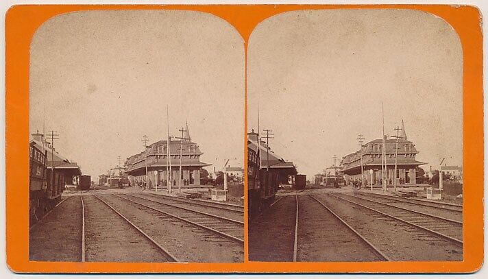 CONNECTICUT SV - Wallingford - Railroad Station - CG Hull 1880s RARE
