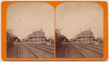CONNECTICUT SV - Wallingford - Railroad Station - CG Hull 1880s RARE picture
