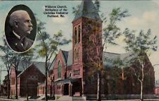  Postcard Williston Church Birthplace Christian Endeavor Portland ME  picture