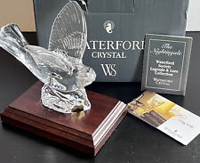 Waterford Crystal Nightingale Bird Figurine Waterford Collectors Society 1998 picture