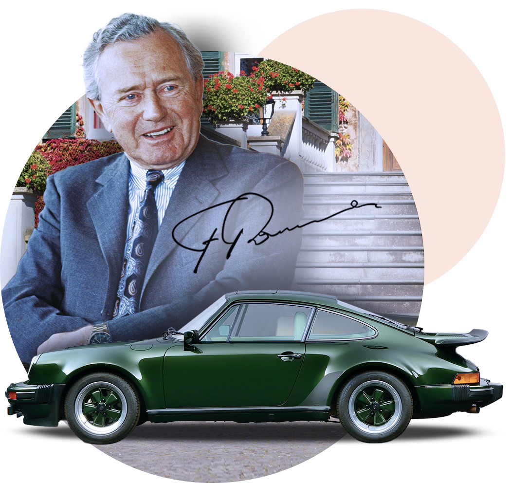 Ferdinand “Ferry” Porsche - Original Autograph - Factory Card - LOA Ferdinand “Ferry” Porsche - Original Autograph - Factory Card - LOA