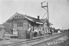 Railroad Train Station Depot South Milford Wabash Indiana IN Reprint Postcard picture