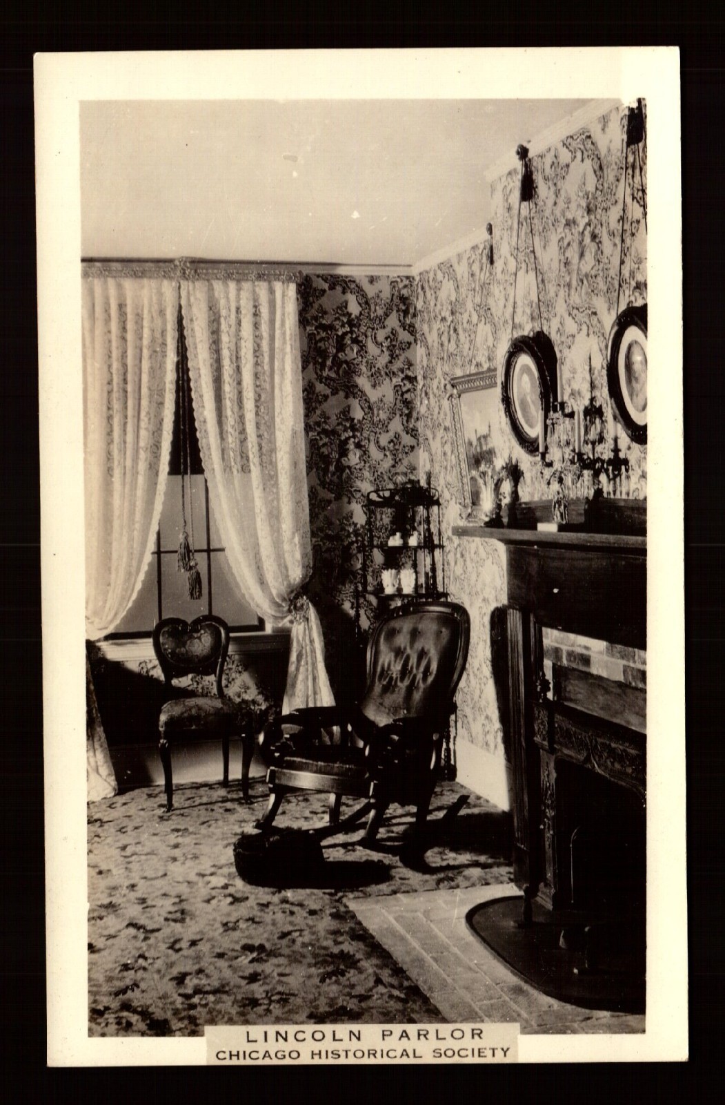 POSTCARD : ILLINOIS - CHICAGO IL - HISTORICAL SOCIETY LINCOLN PARLOR POSTCARD : ILLINOIS - CHICAGO IL - HISTORICAL SOCIETY LINCOLN PARLOR
