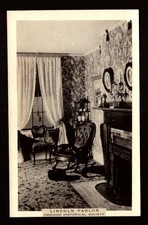 POSTCARD : ILLINOIS - CHICAGO IL - HISTORICAL SOCIETY LINCOLN PARLOR picture