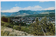Red Lodge Montana Vintage Postcard Aerial View Yellowstone East Entrance picture