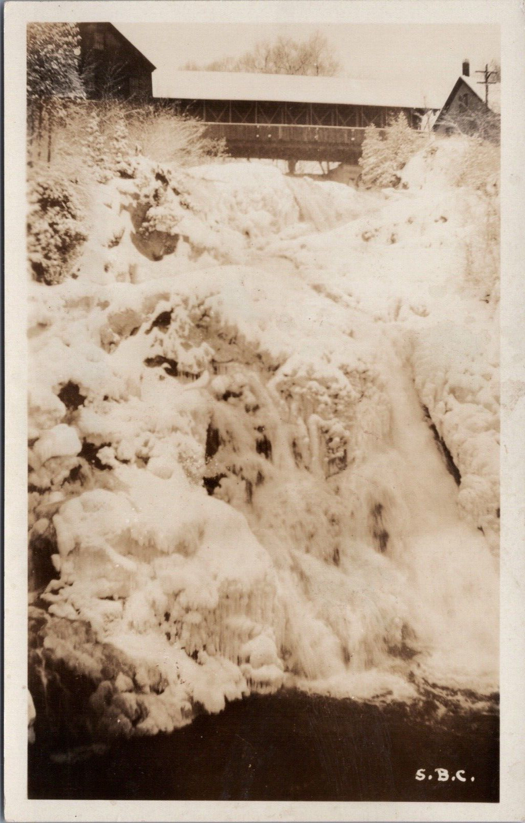 RPPC  c1911 Falls Barnet Vermont Postcard