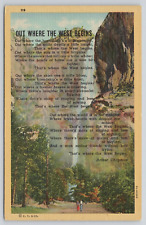 Postcard Out Where The West Begins Poem Arthur Chapman picture