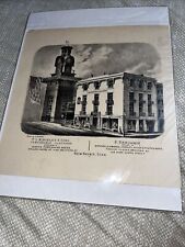 T L Kingsley E Benjamin Ad in 1868 Atlas of New Haven County Brewster Building picture