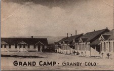 Grand Camp Granby Colorado Tourist Apts Vintage Sepia Postcard picture