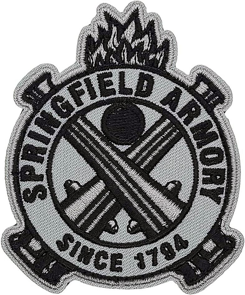 Springfield Armory Embroidered MORALE PATCH - 3.0 inch HOOK FASTENER BACKING Springfield Armory Embroidered MORALE PATCH - 3.0 inch HOOK FASTENER BACKING