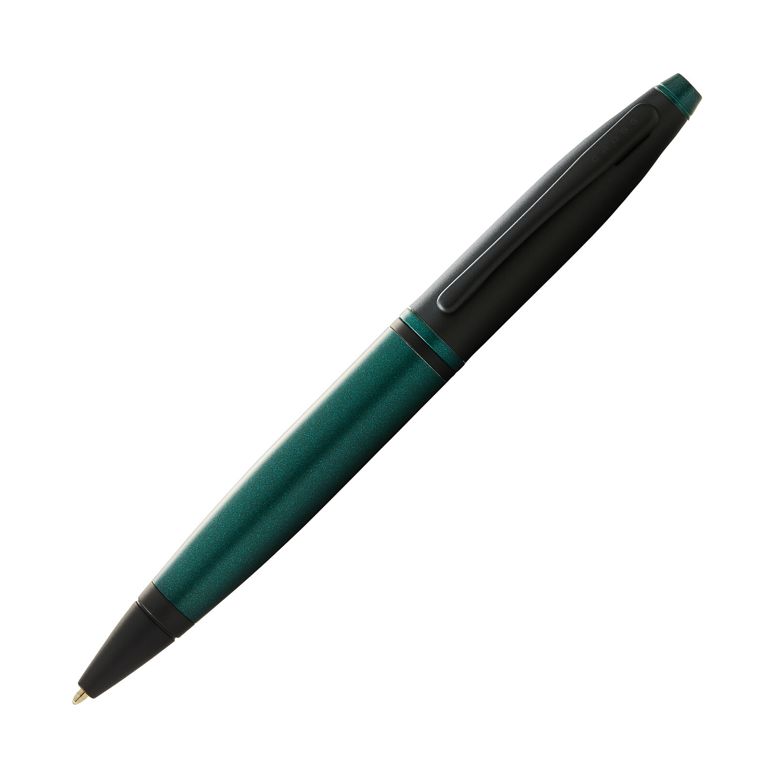 Cross Calais Ballpoint Pen in Matte Green Lacquer with Black Trim - NEW in Box