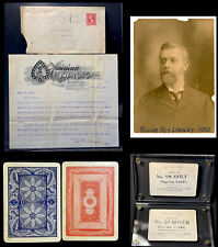 Historic Longley Signed Letter + Salesman Samples by American Playing Cards Co. picture