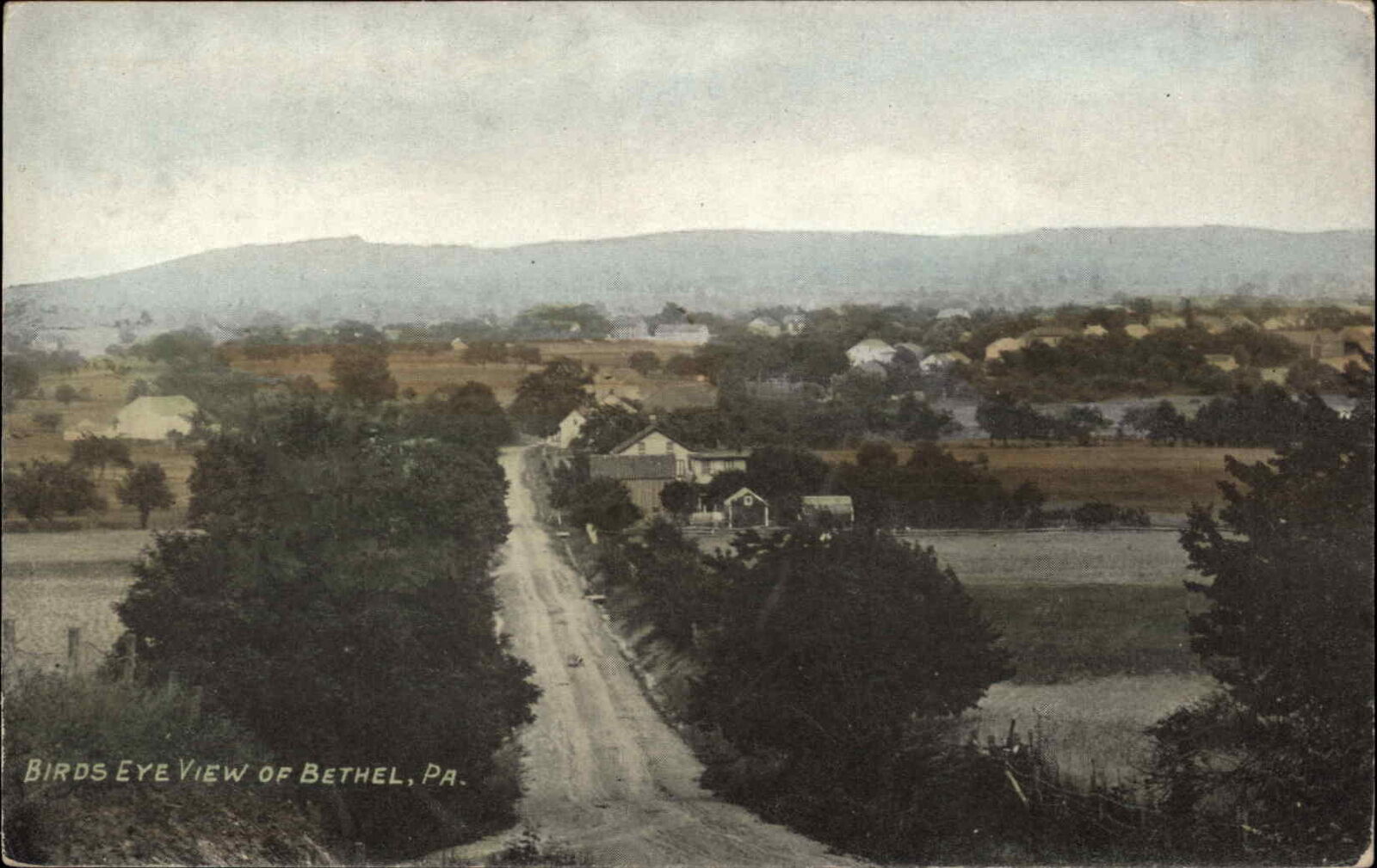 Bethel PA Birdseye View c1910 Postcard