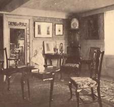 Longfellow Wayside Inn Sudbury Inn Parlor 1908 Postcard Vintage picture